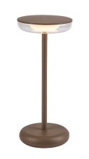 RABALUX 77089 Konin vonkajšie dekoratívne svietidlo/lampička LED V260mm 6W/60lm 3000K IP44 karamel, priehľadná