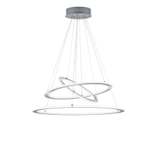 TRIO 321910307 DURBAN závesné svietidlo LED D600mm 75W/8000lm 3000K matný nikel, switchdimmer