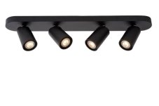 LUCIDE 23954/21/30 XYRUS stropné bodové stmievateľné svietidlo/spot 4xGU10/5W W9 L60 H12.5cm čierna