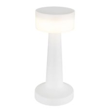 GLOBO 58447W ANGELIKA dotyková stolná lampička V215mm LED 1W/55lm 2700+6500+4000K biela, vrátane batérie CR18650 800mAh 3,7V, USB-C kábel