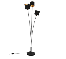 TRIO R46333979 TOMMY stojací lampa 3xE14 matná černá