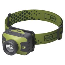EMOS P3539 LED čelovka 330lm 3× AAA IP43 zeleno-čierna