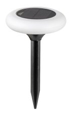 RABALUX 7069 Haiti solárne zapichovacie svietidlo LED D140mm 0,6W/10lm RGB IP65 čierna, biela