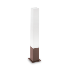 IdealLux 213088 EDO OUTDOOR PT1 SQUARE záhradný stĺpik GX53 1x15W IP44 kávová