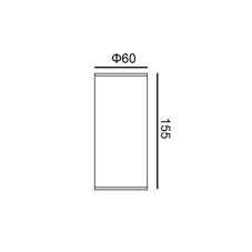 ITALUX OPN-3022A-GU10 Rima vonkajšie stropné svietidlo 1xGU10 D68mm IP54 čierna