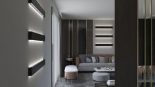 Immax 07137-B NEO LÍNEA nástenné svietidlo LED 760mm 40W/2160lm 2700-6500K matná čierna, diaľkové ovládanie