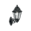 Exteriérové ​​nástěnné svítidlo Ideal lux 101491 ANNA AP1 BIG NERO 1xE27 60W IP44