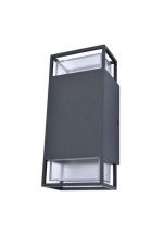 LUTEC 5107101118 RIDGE exteriérové nástenné svietidlo GU10 2x25W IP54 tmavá šedá