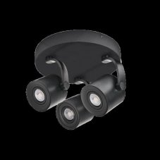 AZzardo až3505 Technoline BROSS ARM 3 ROUND BLACK přisazené bodové svítidlo / spot 3xGU10 35W IP20 černá