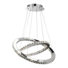 GLOBO 67032-60 MARILYN krištáľové závesné svietidlo LED D640mm 60W/2840lm 4000K chróm