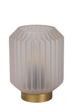 LUCIDE 45595/01/31 SUENO Lampička E14 1x40W biela, matné zlato/mosadz