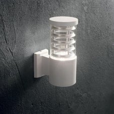 Exteriérové nástenné svietidlo Ideal lux 118659 TRONCO AP1 BIANCO 1xE27 60W IP44