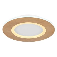 GLOBO 41767R CLAY stropné svietidlo D300mm LED 23,4W/1370lm 2700-6500K biela, imitácia dreva