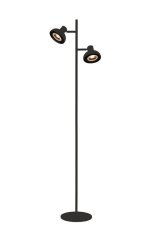 LUCIDE 30797/02/30 SENSAS stojací lampa V1379mm 2xGU10 (ES111) černá