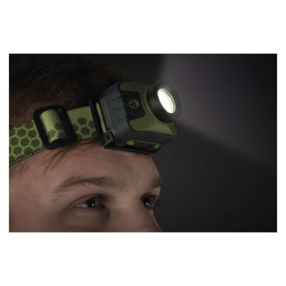 EMOS P3539 LED čelovka 330lm 3× AAA IP43 zeleno-černá