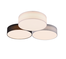 TRIO 621910317 LUGANO stropné svietidlo LED D645mm 38W/4200lm 3000K biela, šedá, čierna, switchdimmer