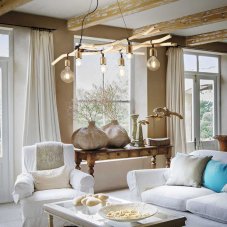 Závesné svietidlo Ideal lux 180922 DRIFTWOOD SP6 6xE27 60W čierna