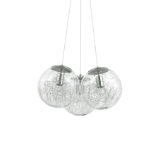 Závesné svietidlo Ideal lux 176031 MAPA SAT SP3 NICKEL 3xE27 60W nikel