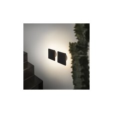 Nástenné svietidlo Ideal lux 195773 COVER AP1 SQUARE BIG NERO 1xLED 11W/1112lm 3000K čierna