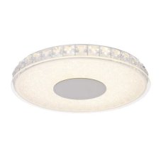 GLOBO 49336-16R DENNI stropní LED svítidlo 300 mm 16W / 1080lm neutrální bílé světlo (4000K) IP20 stříbrná metalíza