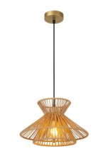 LUCIDE 10420/32/72 TASMAN závesné svietidlo D320mm 1xE27 mosadzná, prírodná