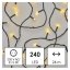 D4AW05 EMOS CLASSIC vánoční řetěz 240 LED, zelený drát, 24m, časovač, teplá bílá, IP44