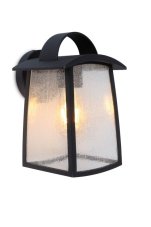 LUTEC 5273601012 KELSEY nástěnné svítidlo E27 40W IP44 matná černá