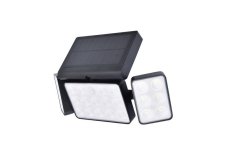 LUTEC CONNECTED 6935502330 TUDA exteriérové solárne nástenné svietidlo LED 13W 1500lm 2700-6500K IP44 čierna so senzorom