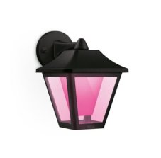Philips Wiz Colors 8720169076181 Outdoor Wall light vonkajšie nástenné svietidlo LED 9,5W/900lm 2700-5000K+RGB IP44 čierna
