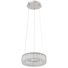 GLOBO 67162-30 MUCKY závesné svietidlo D300mm LED 30W/1920lm 2700-6000K chrómová, priehľadná, diaľkový ovládač