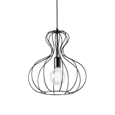 Závesné svietidlo Ideal lux 148502 AMPOLLA-1 SP1 NERO 1xE27 60W čierna