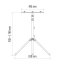 EMOS ZS9510 stojan pro dva reflektory 140×120×630mm, žlutá