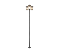 TRIO 411060342 CAVADO vonkajší stĺpik v2200mm D446mm 3xE27 IP44 antracit