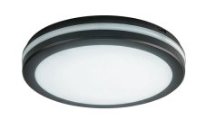 RABALUX 77035 Indre vonkajšie stropné svietidlo LED D300mm 28W/2450lm 3000+4000+6500K IP54 čierna, biela