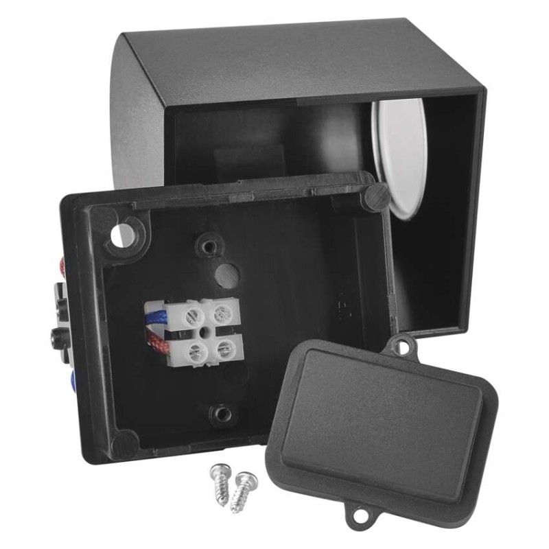 Emos ZGF010P OCULUS venkovní nástěnné svítidlo GU10 88 × 67 × 80 mm  IP44 černá