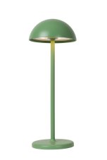 LUCIDE 15500/02/33 JOY vonkajšia dotyková stolná lampička LED V320mm 1,5W/185lm 3000K IP54 zelenkavá, nabíjateľná batéria, USB kábel