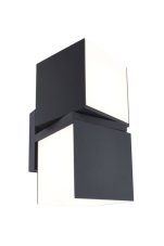 LUTEC 5193808118 CUBA exteriérové nástenné svietidlo LED 2x12,2W 1000lm 3000K IP54 tmavá šedá, 2 otočné hlavice 350°