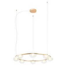 REDO 01-3249 SINCLAIR závesné svietidlo D890mm LED 49,6W/4093lm 3000K IP21 zlatá, TRIAC
