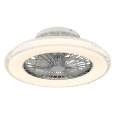 GLOBO 03654 CORUSSO stropné svietidlo s ventilátorom D500mm LED 40W/2500lm 3000-6500K chrómová, biela, diaľkový ovládač