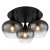 GLOBO 15548-3D MAXY stropné svietidlo D450mm 3xE27 matná čierna, dymová