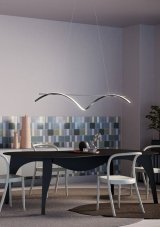 REDO 01-2518 SAVAGE závěsné svítidlo LED 32W/2680lm 3000K matná černá, switchdimmer