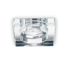 Zápustné svietidlo Ideal lux 114019 BLUES SQUARE TRASPARENTE 1xGU10 50W chróm