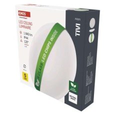 Emos ZM3407 LED TIVI stropní/nástěnné přisazené klasické svítidlo kruh průměr 380 × 70 mm 11W 1840lm 4000K bílá