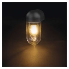 EMOS ZGG010P CASSIA nástenné exteriérové svietidlo E27 126 × 95 × 222  IP44 antracit