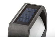 RABALUX 77004 Narmada solárne nástenné svietidlo LED 0,5W/13lm 4000K IP44 čierna, biela, súmrakový senzor