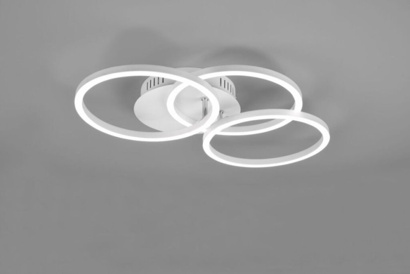 TRIO R62823131 CIRCLE stropné svietidlo LED 27W/3100lm 2700-6000K matná biela, diaľkový ovládač