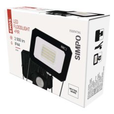 Emos ZS2323 exteriérový  LED reflektor  SIMPO se senzorem 20W 2000lm 4000K IP44