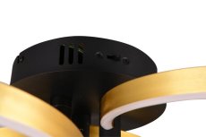 TRIO 648110680 CARUSO stropní svítidlo D650mm SMD LED 43W/4980lm 2300+3000+4000K černo zlatá, switchdimmer