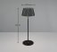 TRIO Reality R57706132 SUAREZ venkovní stolní lampa SMD LED V390mm 1,5W/200lm 3000K IP44 černámatná, nabíjecí baterie, USB-C port, nabíjecí stanice, ON/OFF