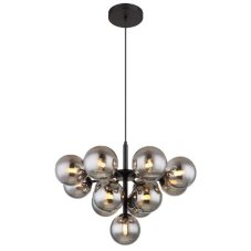 GLOBO 56143-13 GRAPPY závesné svietidlo D560mm 13xG9 čierna matná, dymová